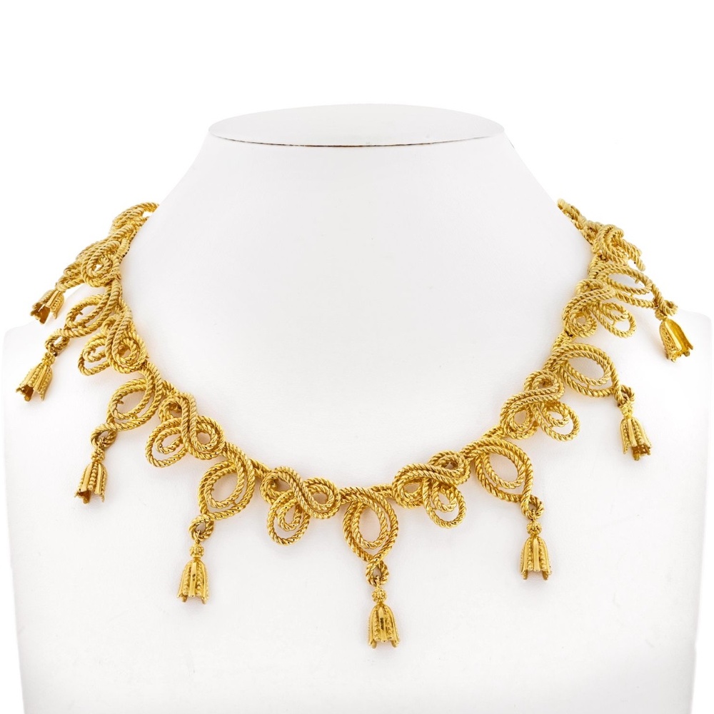 Tiffany & Co 18K Yellow Gold Tassel Necklace